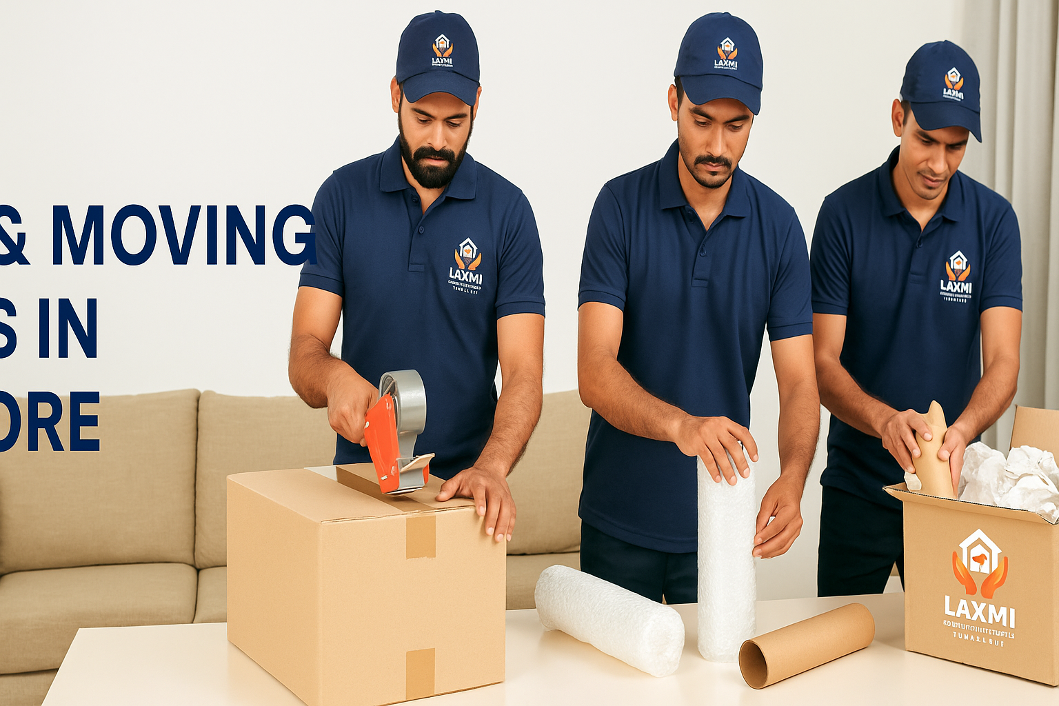 “Professional packing and moving services in Bangalore with trained movers handling household items carefully – Laxmi Packers and Movers”